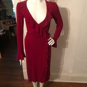 Bebe wrap around dress small